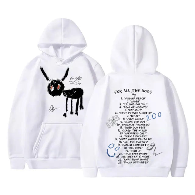 Graphic Print Pullover Hooded Streetwear