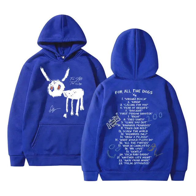 Graphic Print Pullover Hooded Streetwear
