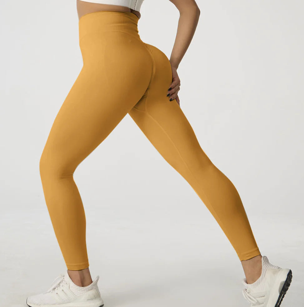 Seamless High-Waist Yoga Leggings – Quick-Dry, Butt-Lift Fit