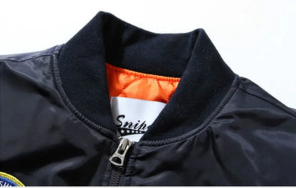 Stylish Embroidered Bomber Jacket
