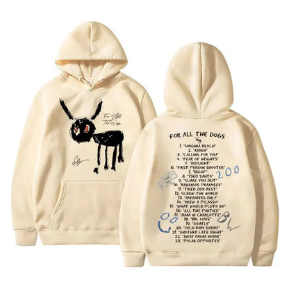 Graphic Print Pullover Hooded Streetwear