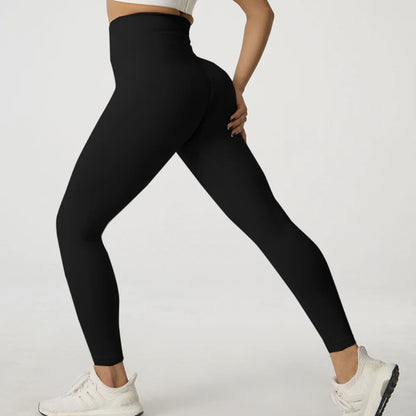 Seamless High-Waist Yoga Leggings – Quick-Dry, Butt-Lift Fit
