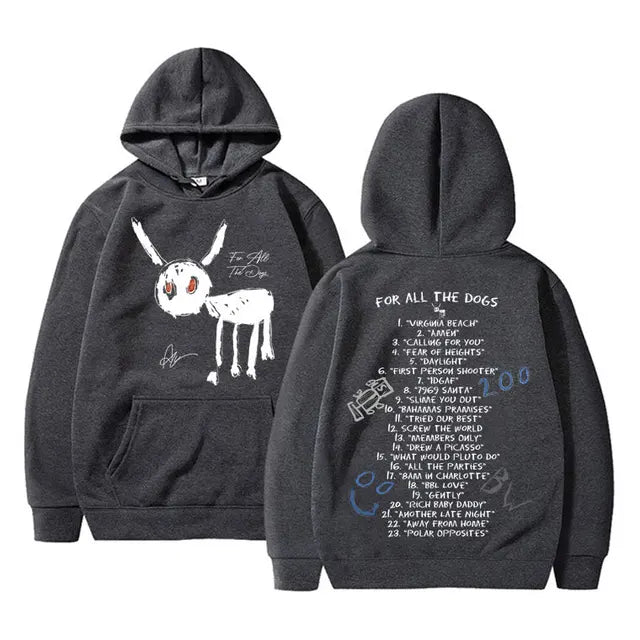 Graphic Print Pullover Hooded Streetwear