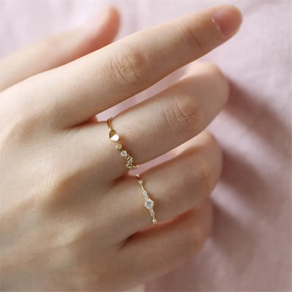 Elegant Crystal Wedding Ring