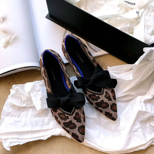 Women’s Bow Mary Jane Flats – Elegant Slip-On Shoes for Casual & Dressy Looks