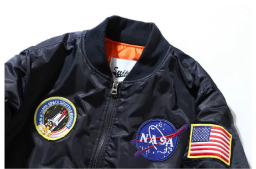 Stylish Embroidered Bomber Jacket