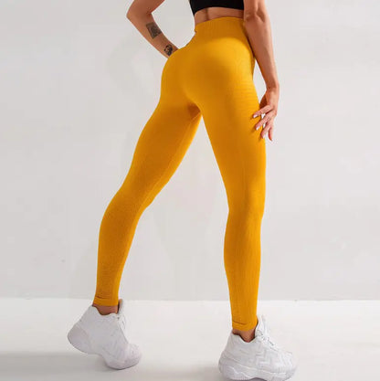 Seamless High-Waist Yoga Leggings – Quick-Dry, Butt-Lift Fit