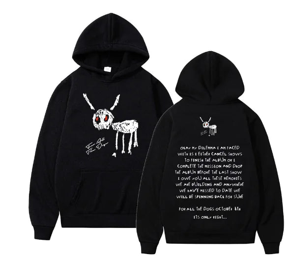 Graphic Print Pullover Hooded Streetwear