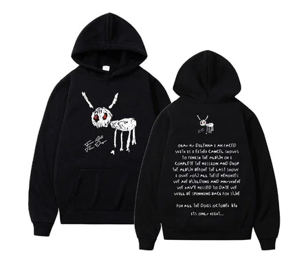 Graphic Print Pullover Hooded Streetwear