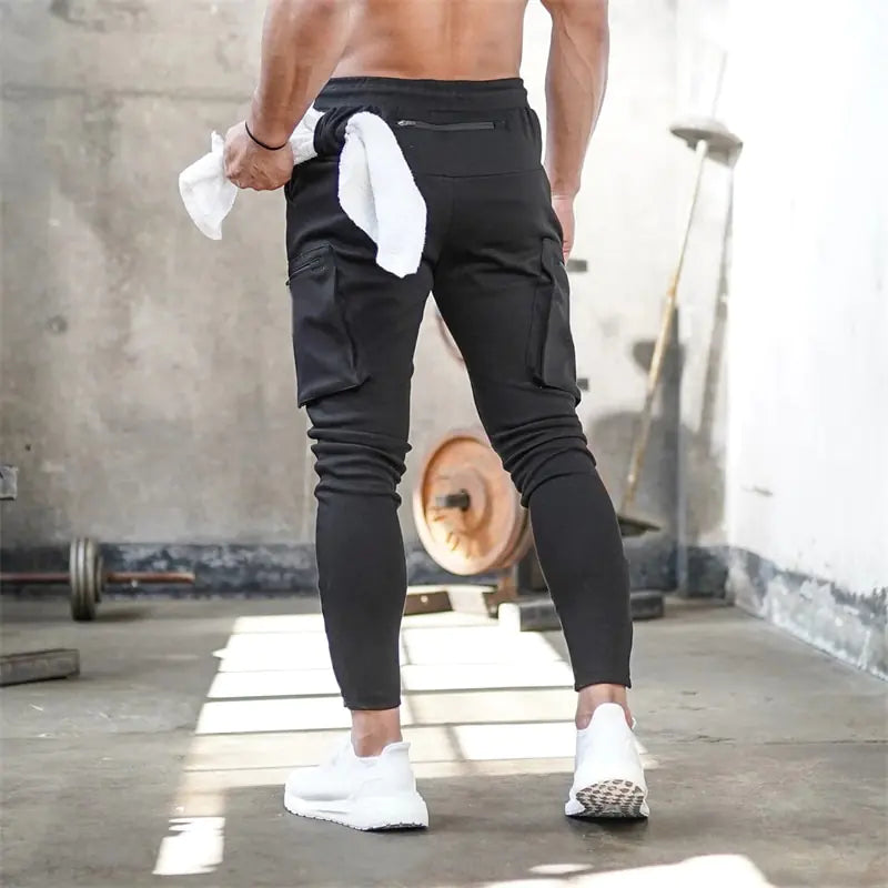 Men's Multi-Pocket Zipper Sports Pants