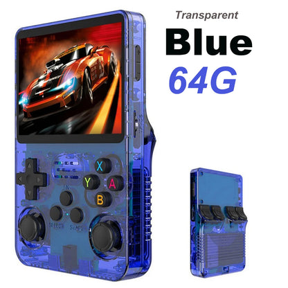 BOYHOM 256G/128G/64G R36S ARKOS 2.0 Retro Handheld Game Console 3.5'' IPS screen,Portable Pocket Game Player for  children gift
