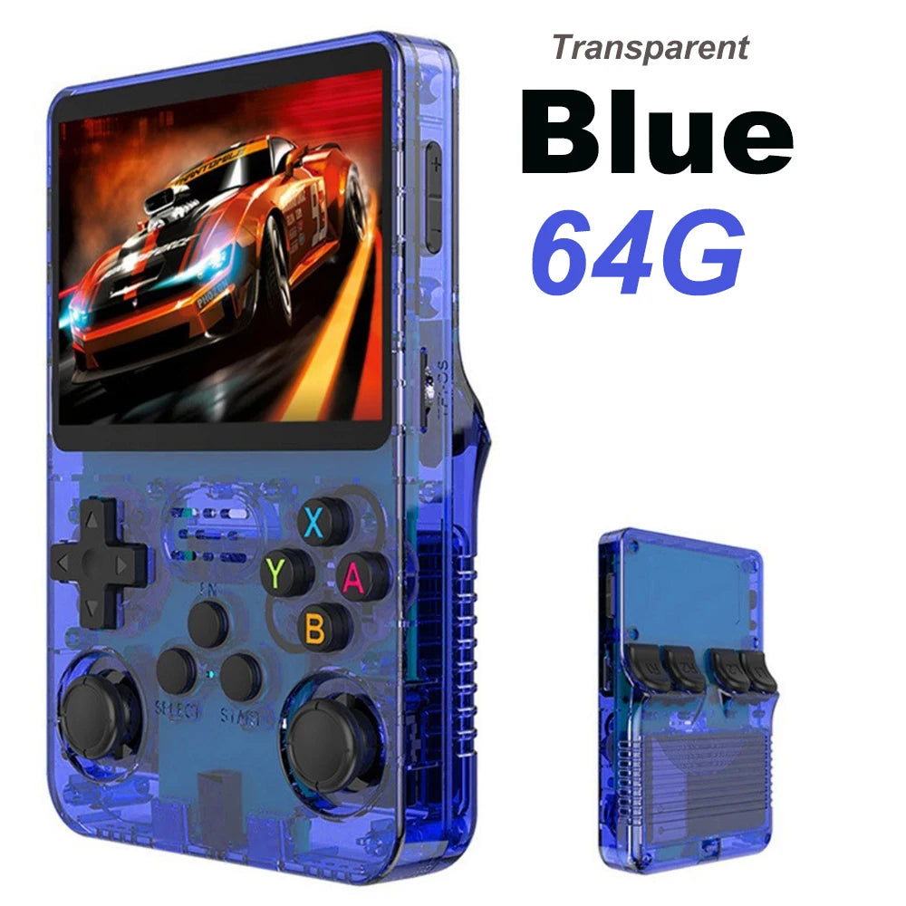 BOYHOM 256G/128G/64G R36S ARKOS 2.0 Retro Handheld Game Console 3.5'' IPS screen,Portable Pocket Game Player for  children gift