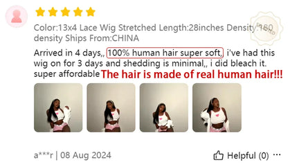 38 42 48 Inch 13x6 HD Transparent Bone Straight Lace Front Wigs 300 Density Straight Lace Front Wigs Brazilian Human Hair Wigs