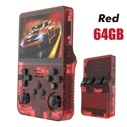 BOYHOM 256G/128G/64G R36S ARKOS 2.0 Retro Handheld Game Console 3.5'' IPS screen,Portable Pocket Game Player for  children gift