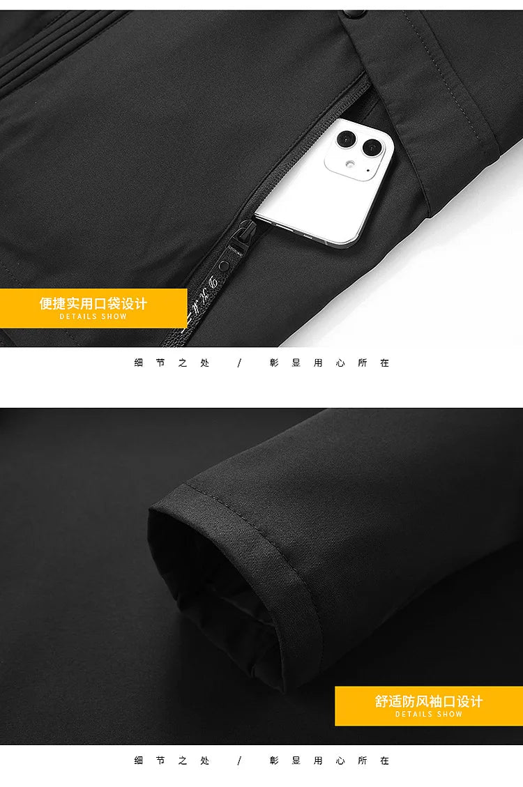 Men's Waterproof Military Jacket Hooded Windbreaker Casual Outdoor Camping Sports Coat Thin Zipper Closure Regular Fit