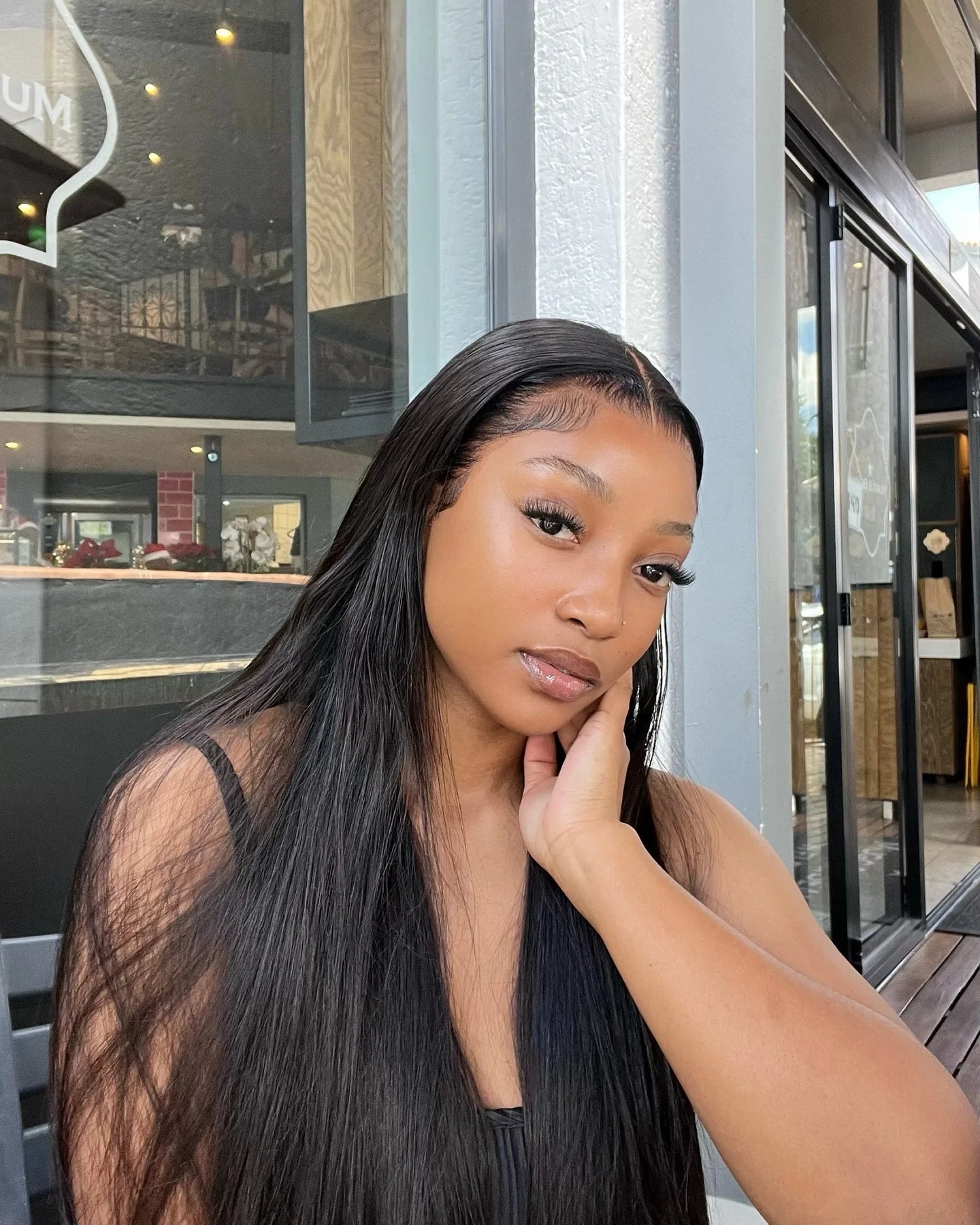 200 Density Black 4x4 5x5 Straight PreCut Closure Glueless Wig bleached knot Brazilian Virgin Hair For Women HD Transparent Lace