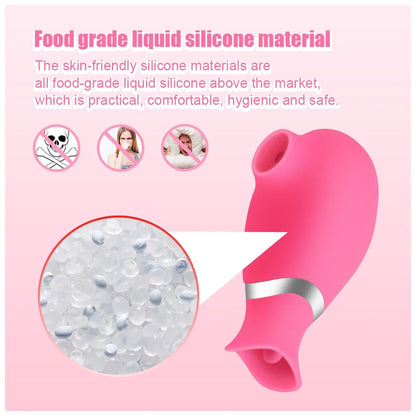 Tongue Licking Clitoris Sucker Vibrator for Women G Spot Stimulator Rechargeable Sex Toy Female Masturbator Adult Supplies 18+