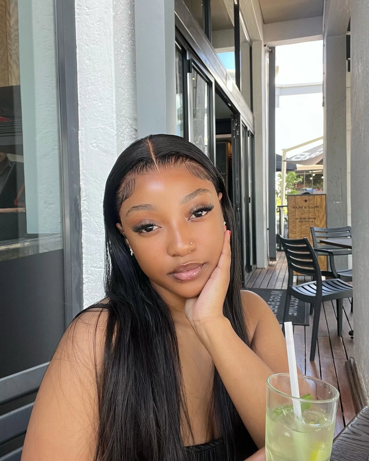 200 Density Black 4x4 5x5 Straight PreCut Closure Glueless Wig bleached knot Brazilian Virgin Hair For Women HD Transparent Lace