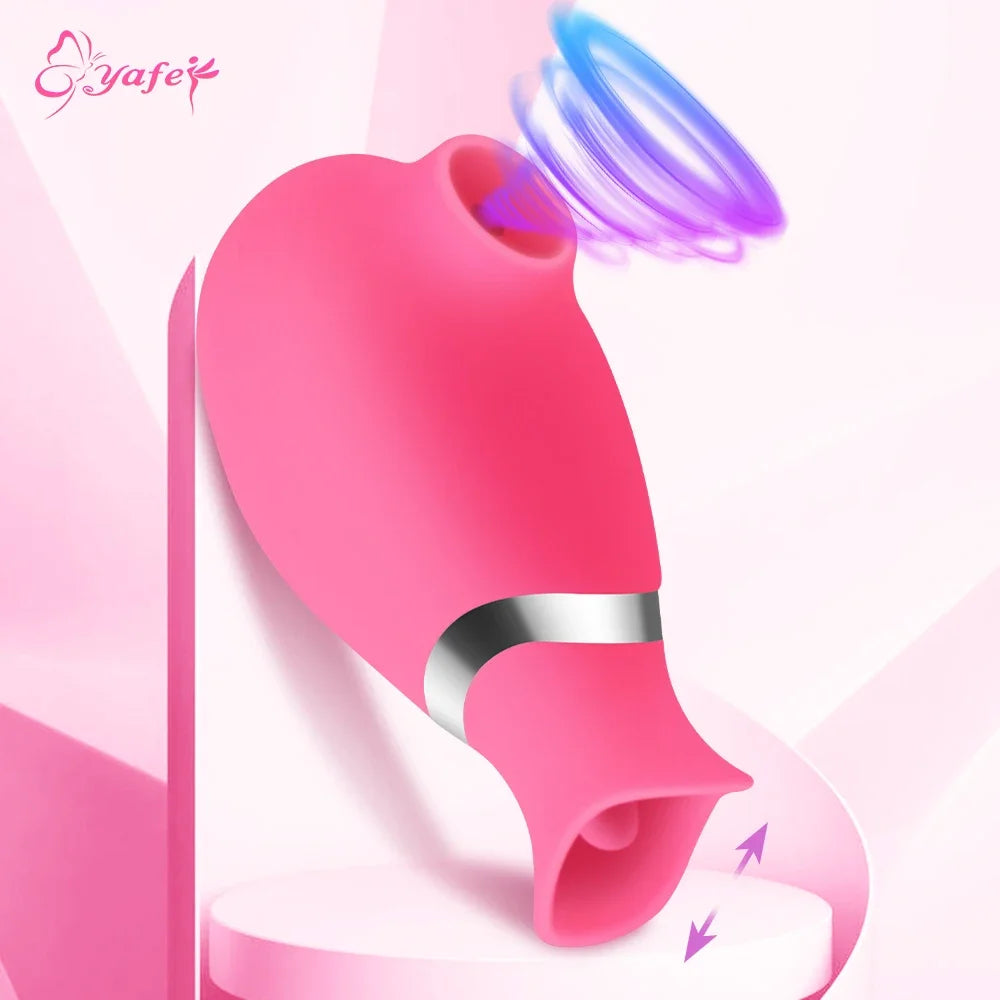 Tongue Licking Clitoris Sucker Vibrator for Women G Spot Stimulator Rechargeable Sex Toy Female Masturbator Adult Supplies 18+
