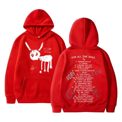 Graphic Print Pullover Hooded Streetwear
