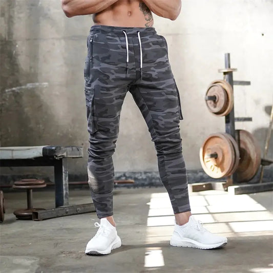 Men's Multi-Pocket Zipper Sports Pants