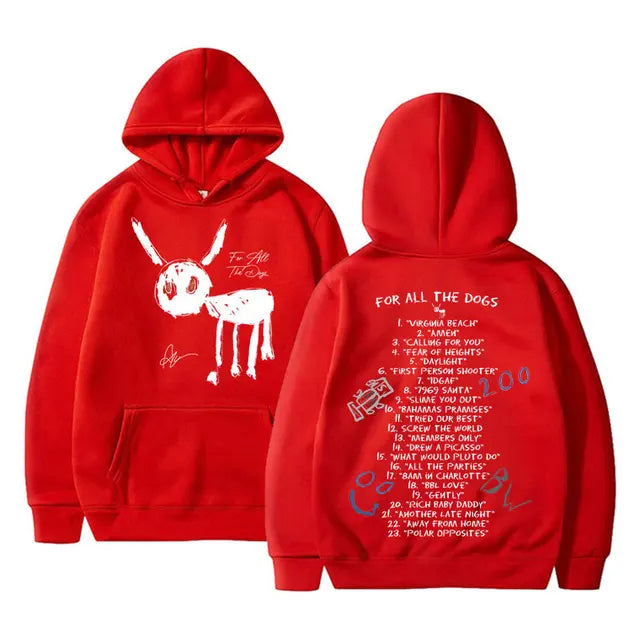 Graphic Print Pullover Hooded Streetwear