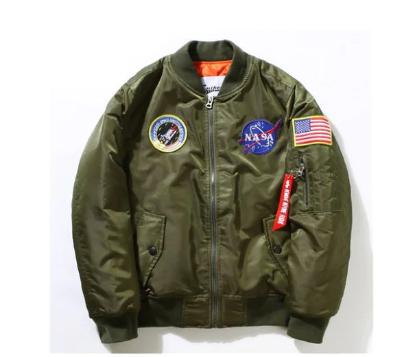 Stylish Embroidered Bomber Jacket