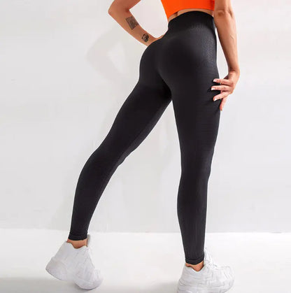Seamless High-Waist Yoga Leggings – Quick-Dry, Butt-Lift Fit