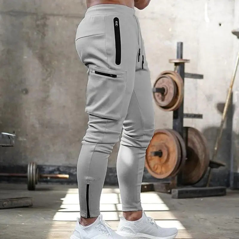 Men's Multi-Pocket Zipper Sports Pants