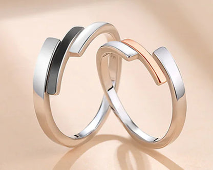 Minimalist Korean Couple Ring – Unisex Fashion Band, Cold Scene Style