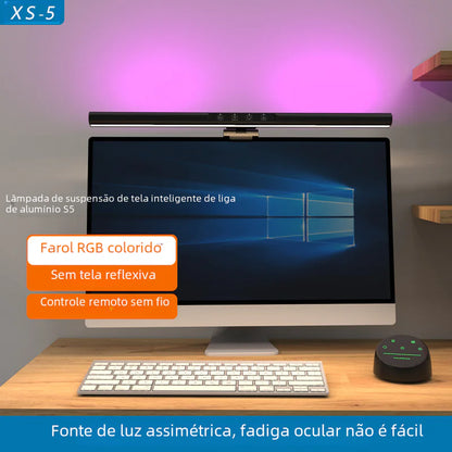 🌈 LED Monitor Light Bar with Ambient Backlight – Eye-Care, USB Powered