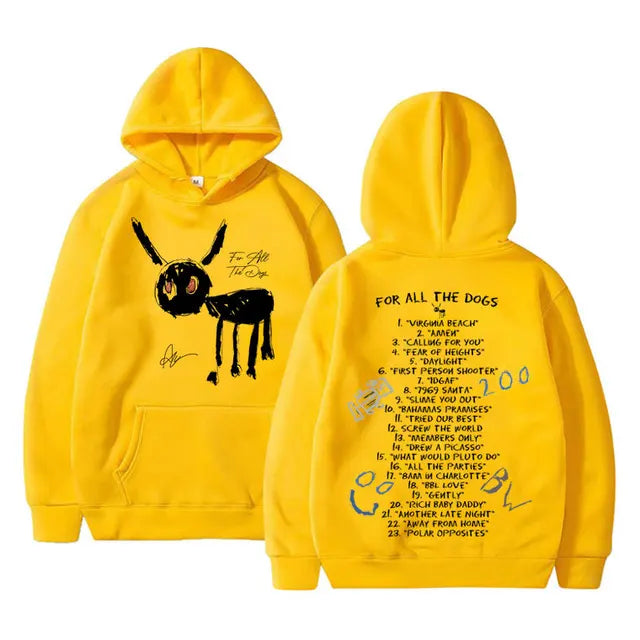 Graphic Print Pullover Hooded Streetwear