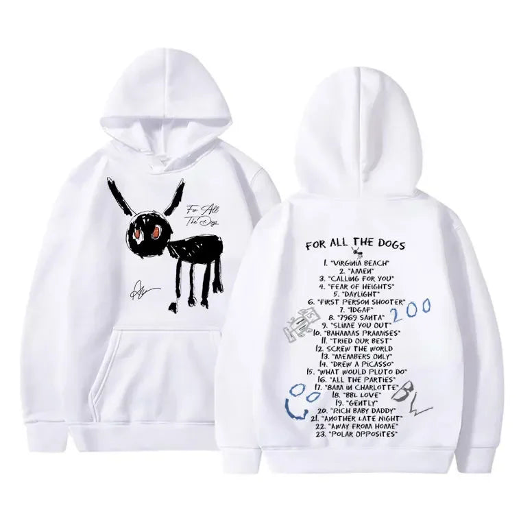 Graphic Print Pullover Hooded Streetwear