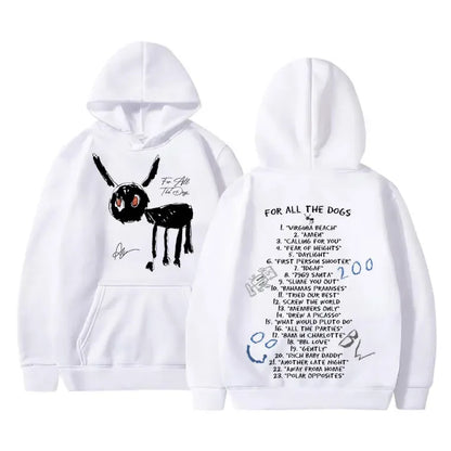 Graphic Print Pullover Hooded Streetwear