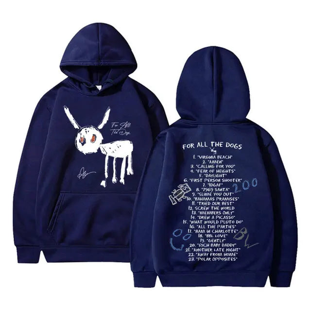 Graphic Print Pullover Hooded Streetwear
